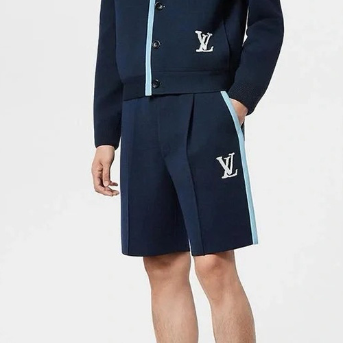 [홍콩명품.LOUIS VUITTON] 루이비통 25SS 로고 쇼츠 반바지 (네이비), BM21902, KB, 레플리카의류,미러급사이트