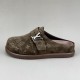 [홍콩명품.LOUIS VUITTON] 루이비통 25SS 로고 모노그램 레더 가죽 뮬 슬리퍼 (2컬러), SE5449, S3, 명품스니커즈,운동화,구두,로퍼,하이탑,신발
