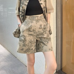 [홍콩명품,Christian Dior] 디올 25SS 로고 여성 정글 패턴 쇼츠 반바지 (카라멜), BM21975, MC, 레플리카의류,미러급사이트