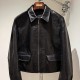[홍콩명품,PRADA] 프라다 25SS 삼각로고 레더 가죽 카라 자켓 (블랙), BM22056, TOM, 레플리카의류,미러급사이트