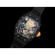 [홍콩명품시계.RICHARD MILLE] 리차드밀레 RM88 투어빌론 블랙 세라믹 스마일 다이얼 블랙 스트랩