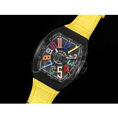 [홍콩명품시계.FRANCK MULLER] 프랑크뮬러 뱅가드 V45 PVD 블랙 케이스 컬러 마커스 블랙 다이얼