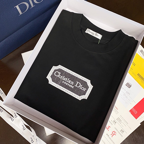 [홍콩명품,Christian Dior] 디올 25SS 로고 자수 반팔 티셔츠 (2컬러), BM22219, S1F, 레플리카의류,미러급사이트