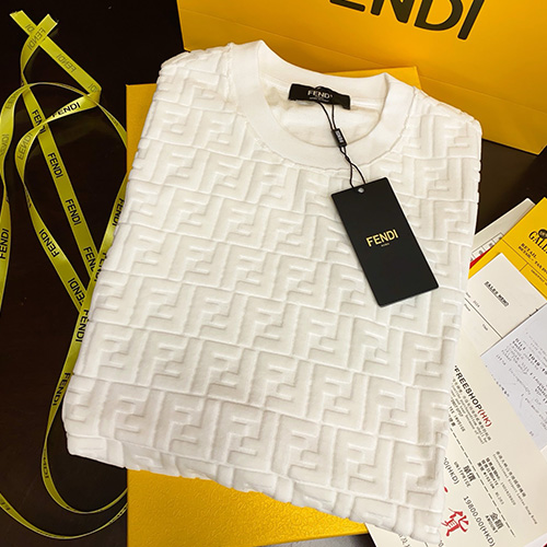 [홍콩명품,FENDI] 펜디 25SS 로고 FF패턴 반팔 티셔츠 (2컬러), BM22223, S1F, 레플리카의류,미러급사이트