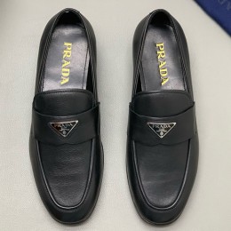 [홍콩명품,PRADA] 프라다 25SS 삼각로고 레더 가죽 구두 로퍼 (블랙), SE5482, PMD, 명품스니커즈,운동화,구두,로퍼,하이탑,신발