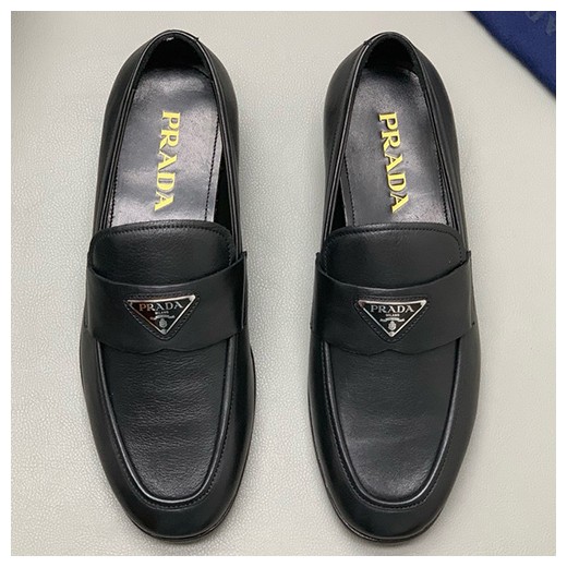 [홍콩명품,PRADA] 프라다 25SS 삼각로고 레더 가죽 구두 로퍼 (블랙), SE5482, PMD, 명품스니커즈,운동화,구두,로퍼,하이탑,신발