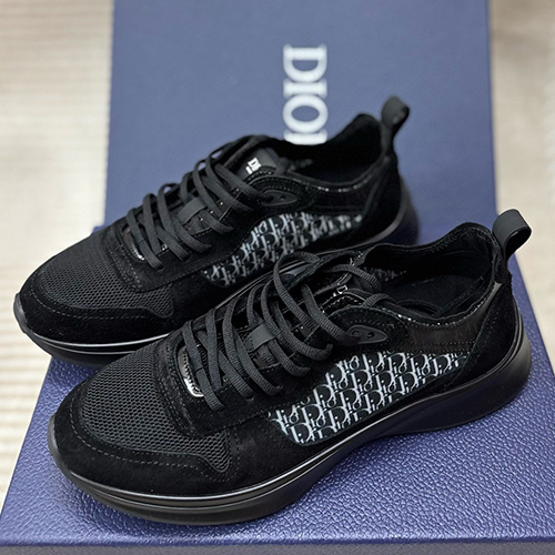 [홍콩명품,Christian Dior] 디올 25SS 로고 오블리크 레더 가죽 스니커즈 운동화 (올블랙), SE5499, H3, 명품스니커즈,운동화,구두,로퍼,하이탑,신발