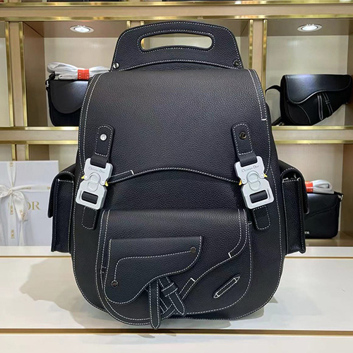 [홍콩명품,Christian Dior] 디올 25SS 로고 레더 가죽 백팩 (블랙), BGM5140, 홍콩명품가방,명품쇼핑몰,크로스백,핸드백,구매대행