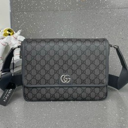 [홍콩명품.Gucci] 구찌 25SS 로고 GG수프림 레더 가죽 크로스백 (그레이), BGM5144, 홍콩명품가방,명품쇼핑몰,크로스백,핸드백,구매대행