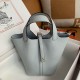 [홍콩명품.Hermes] 에르메스 25SS 로고 레더 가죽 토트백 핸드백 (그레이), BGM5198, 홍콩명품가방,명품쇼핑몰,크로스백,핸드백,구매대행