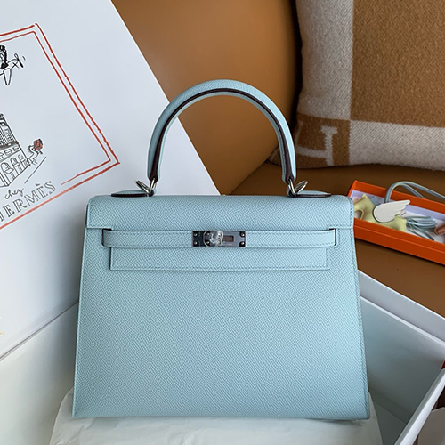 [홍콩명품.Hermes] 에르메스 25SS 로고 Kelly 25 토트백 핸드백 (스카이블루-은장), BGM5204, 홍콩명품가방,명품쇼핑몰,크로스백,핸드백,구매대행