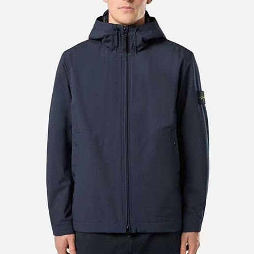 [홍콩명품.Stone Island] 스톤아일랜드 25SS 로고 탈부착 후드 바람막이 자켓 (2컬러), BM22397, ST1, 레플리카의류,미러급사이트