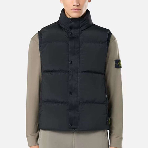 [홍콩명품.Stone Island] 스톤아일랜드 25SS 로고 탈부착 다운 패딩 조끼 베스트 (2컬러), BM22407, ST1, 레플리카의류,미러급사이트