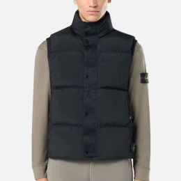 [홍콩명품.Stone Island] 스톤아일랜드 25SS 로고 탈부착 다운 패딩 조끼 베스트 (2컬러), BM22407, ST1, 레플리카의류,미러급사이트