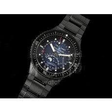 [홍콩명품시계. BLANCPAIN] 블랑팡 피프티 패덤스 5054 블랙 세라믹 데이데이트 문페이즈 블루 다이얼