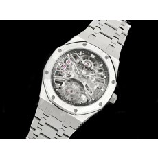 [홍콩명품시계.AUDEMARS PIGUET] 오데마피게 로얄오크 스테인레스 스틸 투어빌론 스켈레톤 다이얼