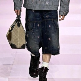 [홍콩명품.LOUIS VUITTON] 루이비통 25SS 로고 데님 쇼츠 반바지, BM22570, KB, 레플리카의류,미러급사이트