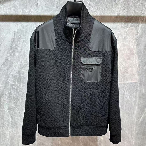 [홍콩명품,PRADA] 프라다 25SS 삼각로고 봄버 자켓 (블랙), BM22637, KSM, 레플리카의류,미러급사이트