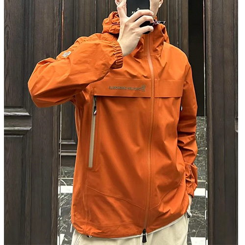 [홍콩명품.MONCLER] 몽클레어 25SS 로고 후드 바람막이 자켓 (오렌지), BM22640, KSM, 레플리카의류,미러급사이트