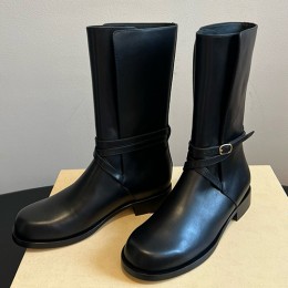 [홍콩명품,THE ROW] 더로우 25SS 로고 여성 레더 가죽 구두 부츠 (블랙), SE5529, GHS, 명품스니커즈,운동화,구두,로퍼,하이탑,신발