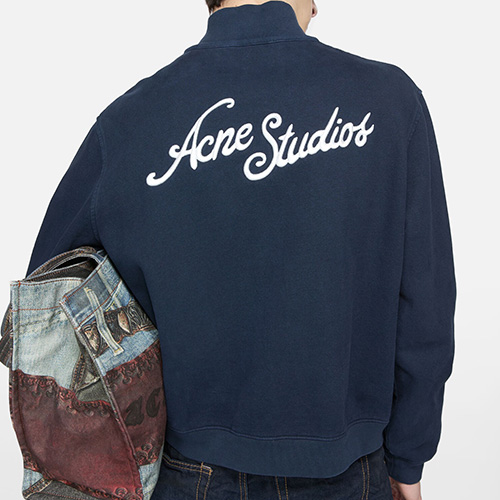 [홍콩명품.ACNE STUDIO] 아크네스튜디오 25SS 로고 자수 트레이닝 집업 자켓 (2컬러), BM22672, YS, 레플리카의류,미러급사이트