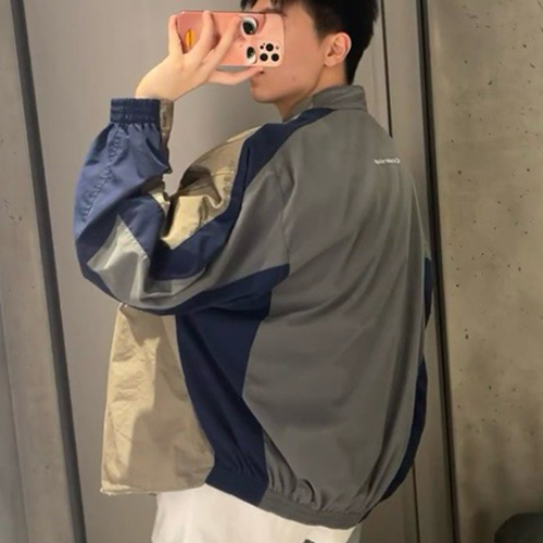 [홍콩명품.BALENCIAGA] 발렌시아가 25SS 로고 레이어드 셔츠 자켓 (베이지), BM22680, 레플리카의류,미러급사이트