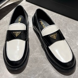 [홍콩명품,PRADA] 프라다 25SS 로고 레더 가죽 로퍼 구두 (2컬러), SE5640, S3, 명품스니커즈,운동화,구두,로퍼,하이탑,신발