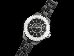 [홍콩명품.CHANEL] 샤넬 J13 33mm 다이아몬드 베젤 블랙 세라믹 블랙 다이얼 쿼츠/밧데리 여자시계 여성용
