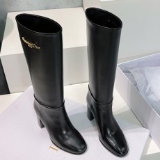 [홍콩명품,Christian Dior] 디올 25SS 로고 여성 레더 가죽 8.5cm 굽 구두 부츠 (블랙), SE5704, GHS, 명품스니커즈,운동화,구두,로퍼,하이탑,신발
