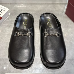[홍콩명품.Gucci] 구찌 25SS 로고 여성 레더 가죽 뮬 슬리퍼 (2컬러), SE5730, GHS, 명품스니커즈,운동화,구두,로퍼,하이탑,신발