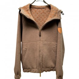[홍콩명품.LOUIS VUITTON] 루이비통 25SS 로고 여성 모노그램 후드 집업 자켓 (브라운), BM22851, TOM, 레플리카의류,미러급사이트