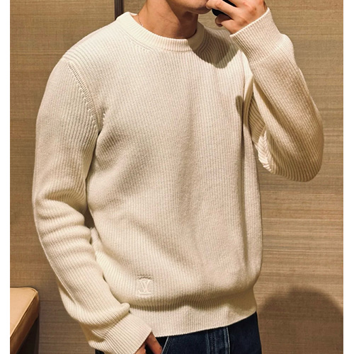 [홍콩명품.LOUIS VUITTON] 루이비통 25SS 로고 니트 스웨터 (아이보리), BM22980, KB, 레플리카의류,미러급사이트