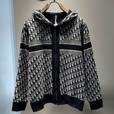 [홍콩명품,Christian Dior] 디올 25SS 로고 여성 오블리크 리버서블 니트 후드 집업 자켓 (네이비), BM22993, G5, 레플리카의류,미러급사이트