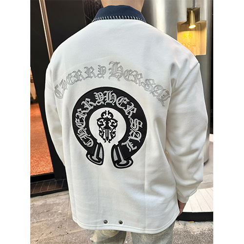 [홍콩명품.Chrome Hearts] 크롬하츠 25SS 로고 자수 카라 폴로 긴팔 티셔츠 (2컬러), BM23001, KK, 레플리카의류,미러급사이트