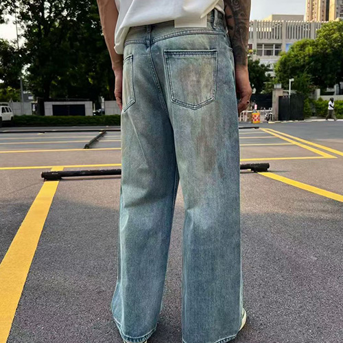 [홍콩명품.Maison Margiela] 메종마르지엘라 25SS 로고 오버핏 데님 팬츠 진 청바지, BM23039, X2, 레플리카의류,미러급사이트