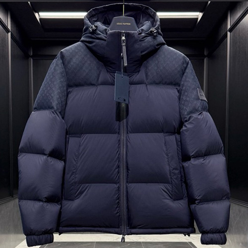 [홍콩명품.LOUIS VUITTON] 루이비통 25SS 로고 모노그램 구스다운 후드 패딩 자켓 (2컬러), BM23106, KSM, 레플리카의류,미러급사이트