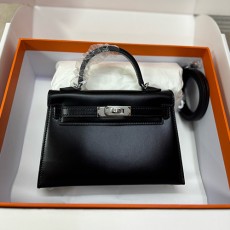 [홍콩명품.Hermes] 에르메스 25SS 로고 Kelly Box 토트백 핸드백 (블랙-은장), BGM5291, 홍콩명품가방,명품쇼핑몰,크로스백,핸드백,구매대행