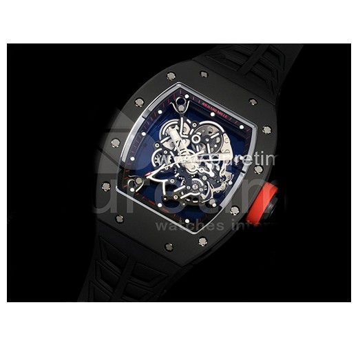 [홍콩명품시계.RICHARD MILLE] 리차드밀레 RM055 블랙 세라믹 스켈레톤 다이얼 블랙 스트랩