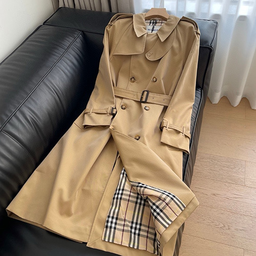[홍콩명품.Burberry] 버버리 25SS 로고 여성 트렌치 코트 자켓 (베이지), BM23205, KSM, 레플리카의류,미러급사이트
