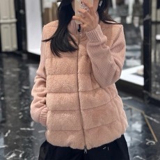 [홍콩명품.MONCLER] 몽클레어 25SS 로고 여성 Cardigan 레이어드 구스다운 패딩 자켓 (3컬러), BM23215, KSM, 레플리카의류,미러급사이트