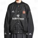 [홍콩명품.BALENCIAGA] 발렌시아가 25SS 로고 프린튼 유니폼 봄버 자켓 (블랙), BM23330, KB, 레플리카의류,미러급사이트