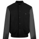 [홍콩명품.GIVENCHY] 지방시 25SS 로고 캐시미어 레더 가죽 레이어드 봄버 자켓 (블랙), BM23368, JL, 레플리카의류,미러급사이트