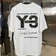 [홍콩명품.Y3] 요지야마모토 25SS 로고 그래픽 자수 반팔 티셔츠 (화이트), BM23379, G5, 레플리카의류,미러급사이트