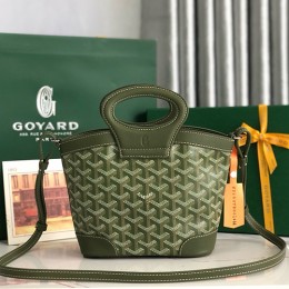 [홍콩명품,GOYARD] 고야드 25SS 로고 레더 가죽 토트백 핸드백 (카키), BGM5336, MD, 홍콩명품가방,명품쇼핑몰,크로스백,핸드백,구매대행