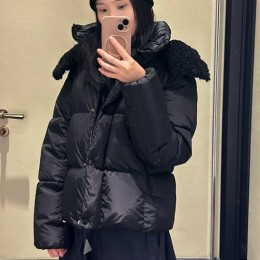 [홍콩명품.MONCLER] 몽클레어 25SS 로고 여성 벨티드 구스다운 후드 패딩 자켓 (2컬러), BM23474, MC, 레플리카의류,미러급사이트