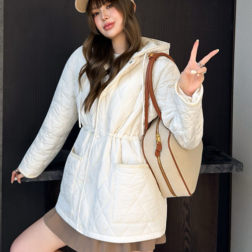 [홍콩명품.MONCLER] 몽클레어 25SS 로고 여성 퀄팅 후드 솜패딩 코트 자켓 (2컬러), BM23475, MC, 레플리카의류,미러급사이트