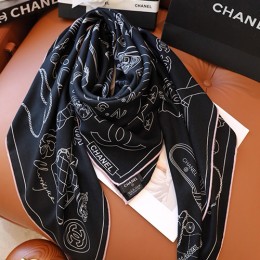 [홍콩명품.CHANEL] 샤넬 25SS 로고 패턴 140-140 실크 캐시미어  스카프 머플러 (2컬러), ET3217, 홍콩명품의류,구매대행,온라인명품