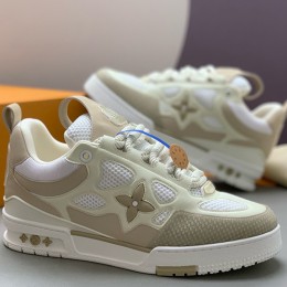 [홍콩명품.LOUIS VUITTON] 루이비통 25SS 로고 모노그램 SKATE 스니커즈 운동화 (화이트-베이지), SE5855, PMD, 명품스니커즈,운동화,구두,로퍼,하이탑,신발