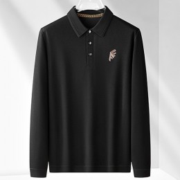 [홍콩명품,FENDI] 펜디 25SS 로고 자수 캐시미어 카라 폴로 긴팔 티셔츠 (4컬러), BM23616, HH, 레플리카의류,미러급사이트