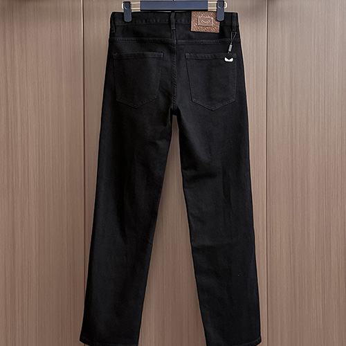[홍콩명품,FENDI] 펜디 25SS 로고 데님 팬츠 진 청바지 (블랙), BM23653, HH, 레플리카의류,미러급사이트